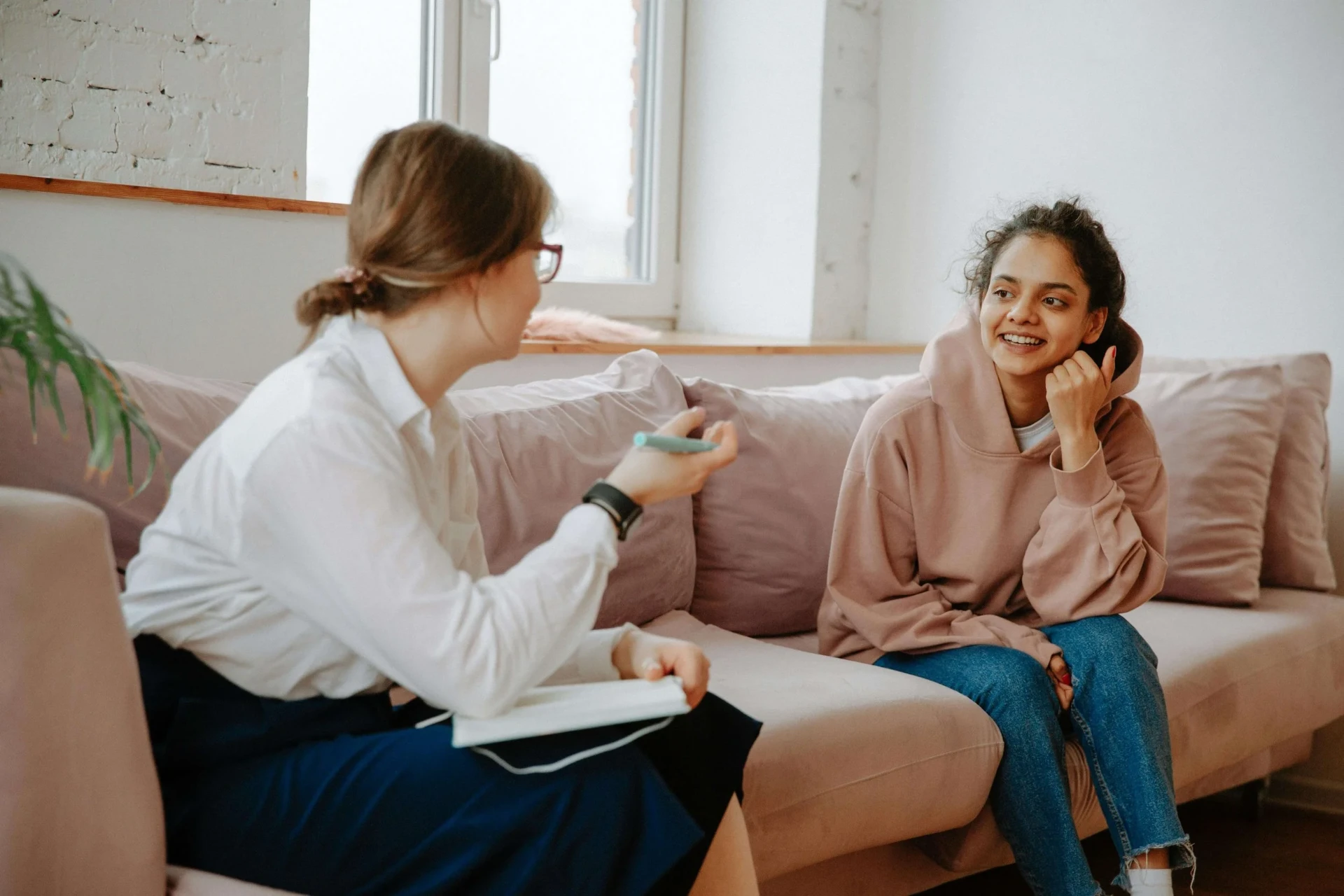 Comfortable therapy session environment